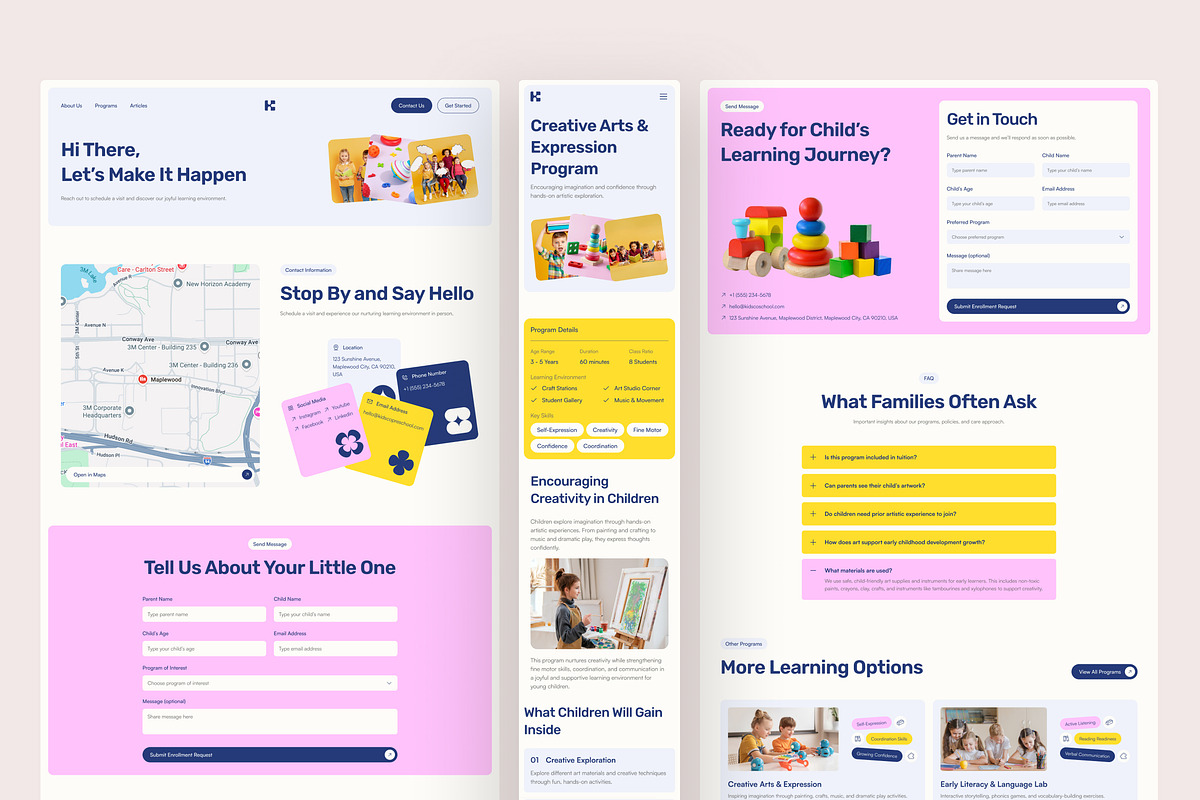 Early Education Website UI Figma, an UI Kit Template by peterdraw (Photo 6 of 7)