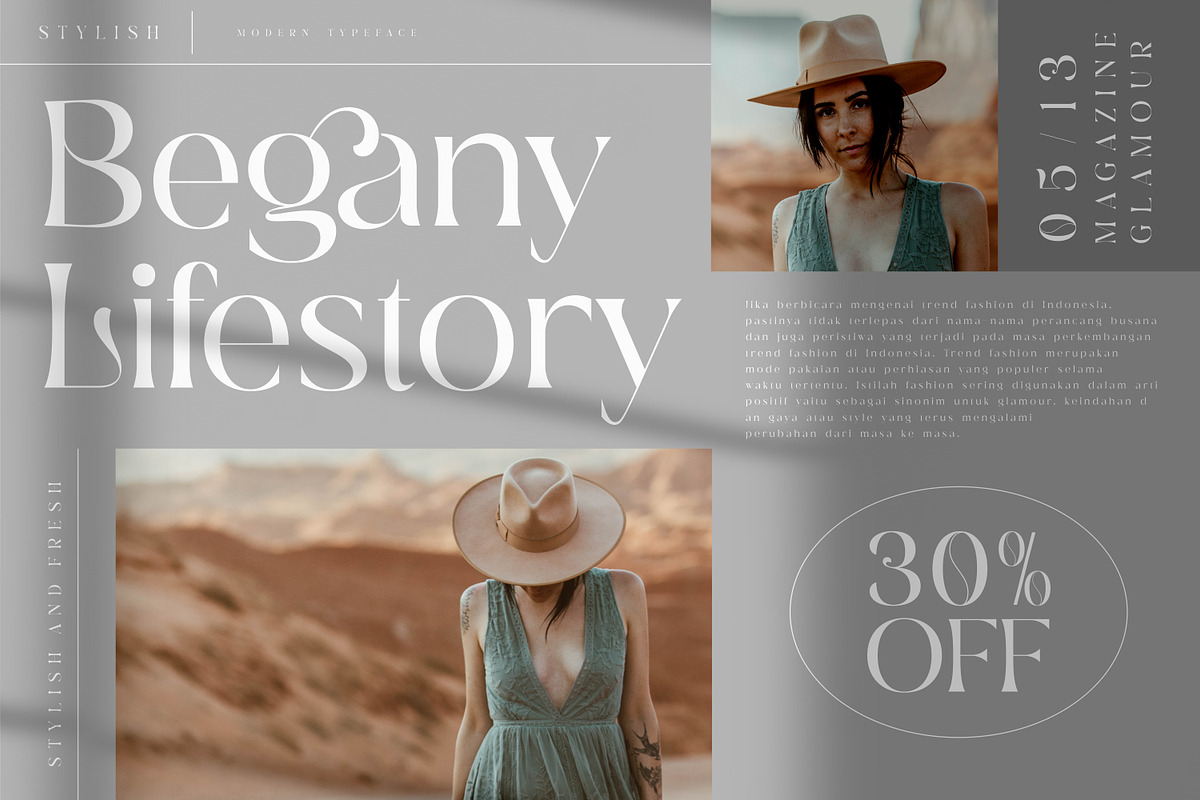 Deraga Modern & Stylish Font, a Serif Font by Storytype Studio (Photo 4 of 10)