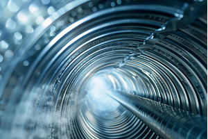 Industrial pipe showing the light at, an Industrial Photo by Ylivdesign