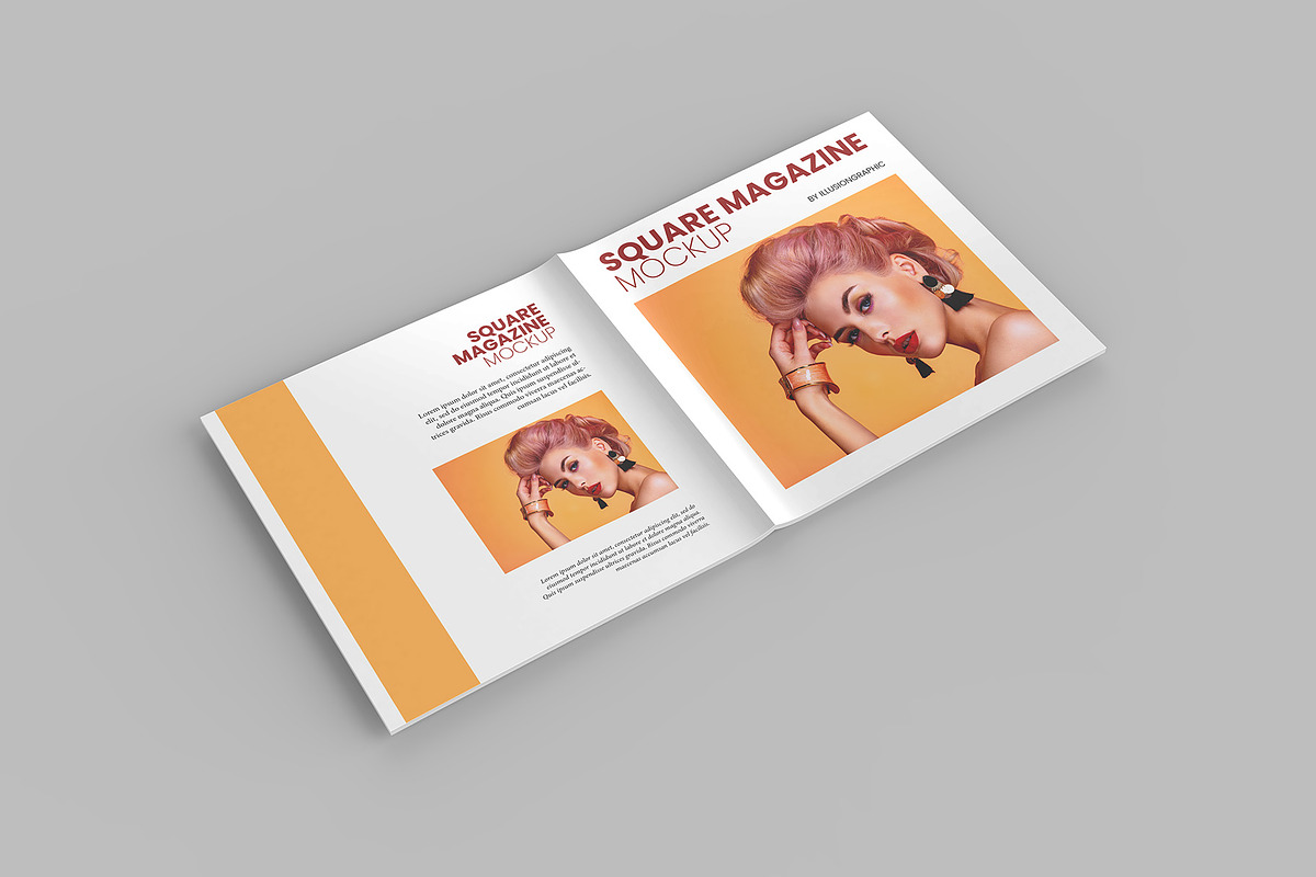 Square Catalog / Magazine Mockup, a Books & Magazine Mockup by Illusiongraphic (Photo 5 of 22)