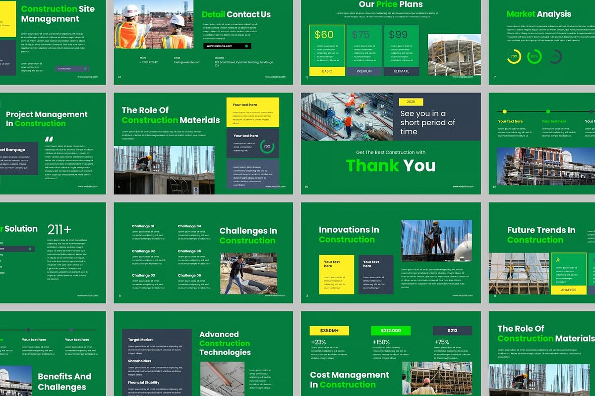 Construction Manufacture Keynote, a Presentation Template by Fit-tee (Photo 2 of 2)
