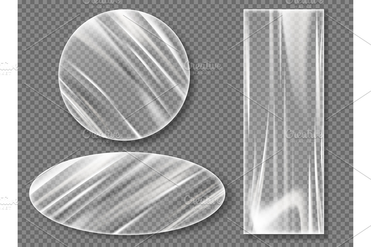 Transparent plastic stretch film for, a Texture Graphic by art PVP - market