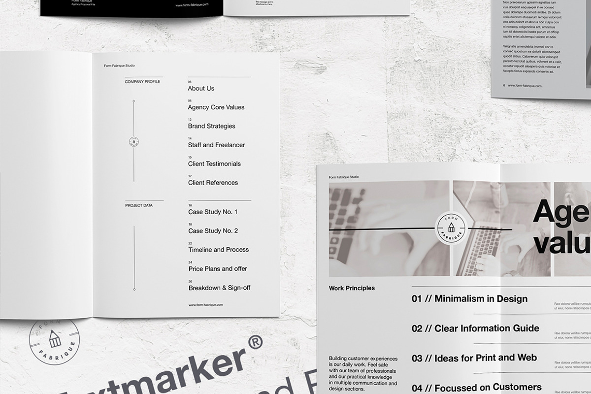 Proposal, a Brochure Template by Form Fabrique (Photo 3 of 11)