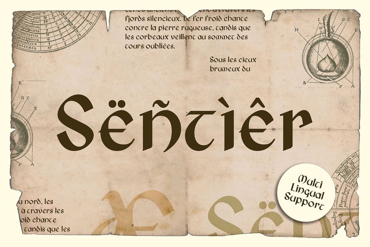 CS Shamus – Uncial Font, a Sans Serif Font by Craft Supply Co. (Photo 7 of 8)