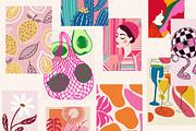 Blush Pink Wall Art Set, a Wallpaper Graphic by Helospace (Thumbnail 8 of 10)