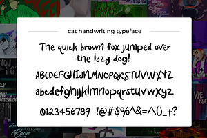 CAT! Handwritten Typeface