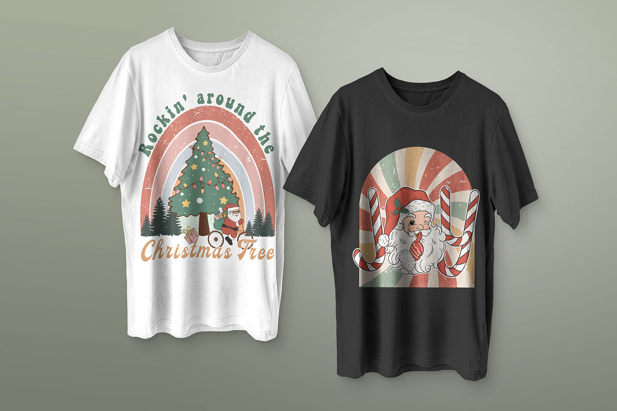 Retro Western Christmas Bundle PNG, an Illustration by ROJI CREATOR (Photo 5 of 7)