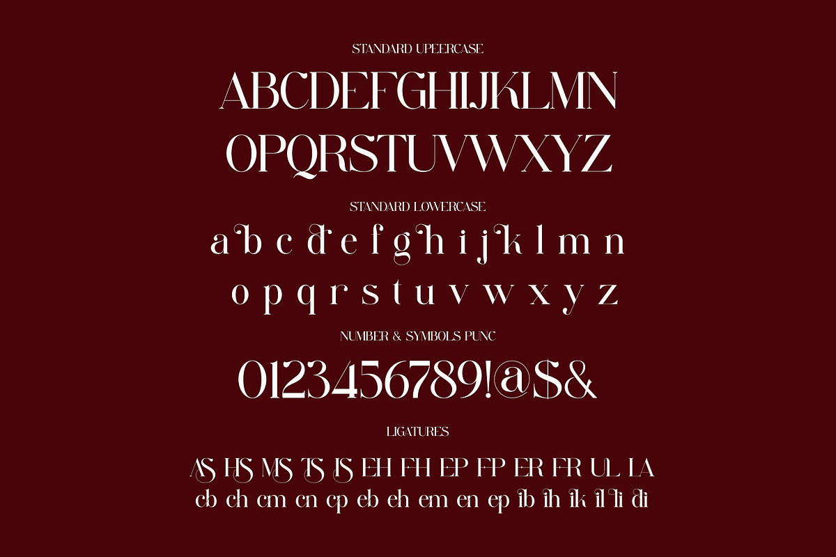 Sabila Modern Ligature Serif, a Serif Font by Alfinart (Photo 10 of 11)