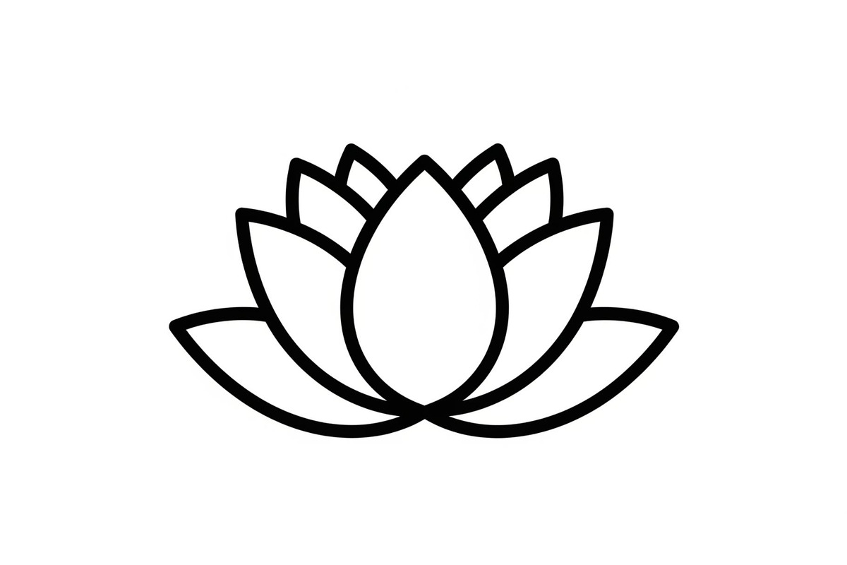 Lotus Flower Vector Icon Bundle, an Illustration by yasushie (Photo 44 of 51)