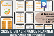 2025 Digital Finance Planner, a Stationery Template by Designmela01 (Thumbnail 1 of 6)
