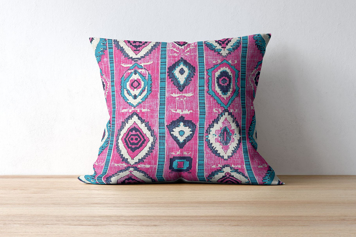 12 Pink Turkish Fabric Patterns, a Pattern Graphic by Inknfolly