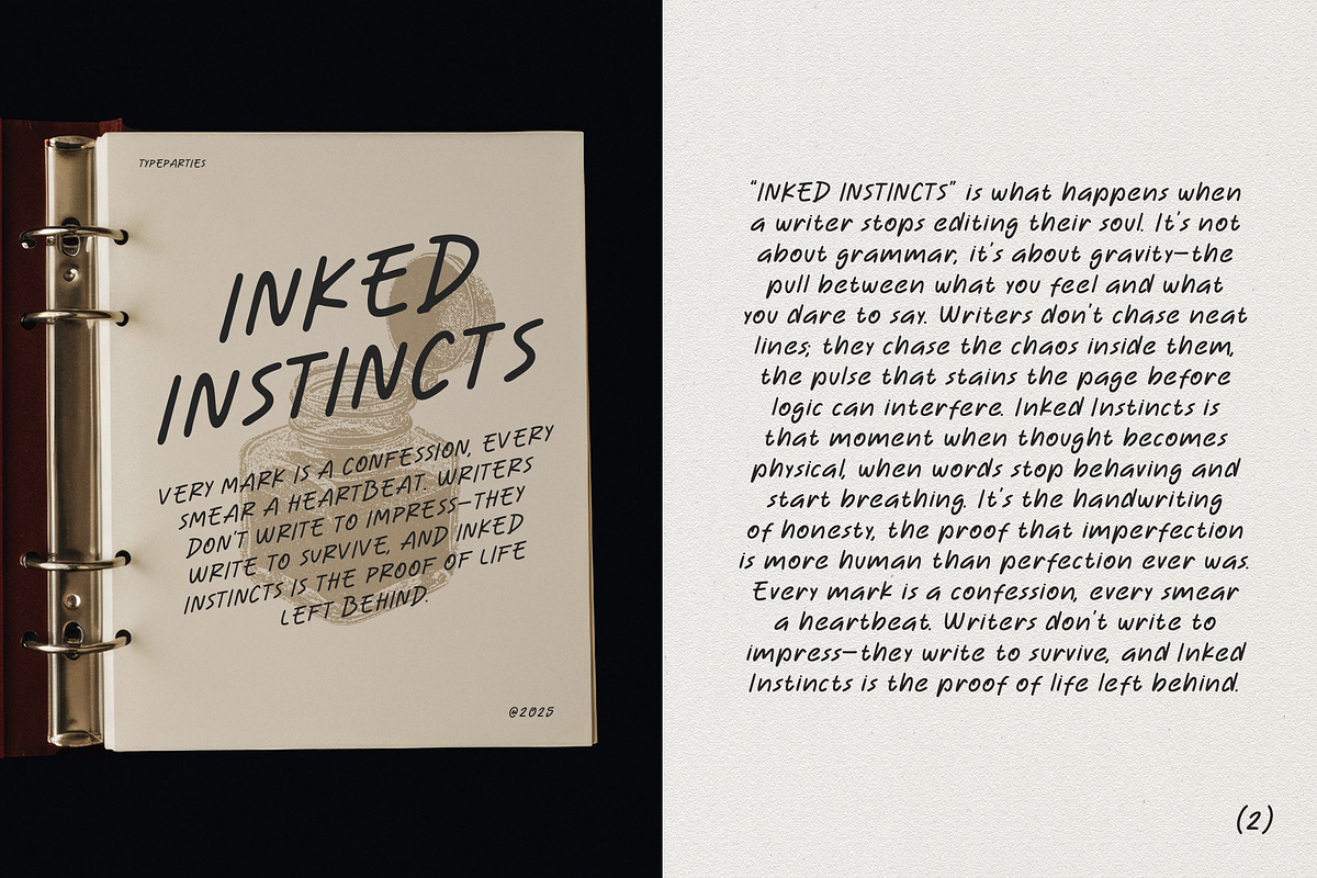 Handero - Handwritten Display Font, a Handwritten Font by Typeparties (Photo 3 of 9)