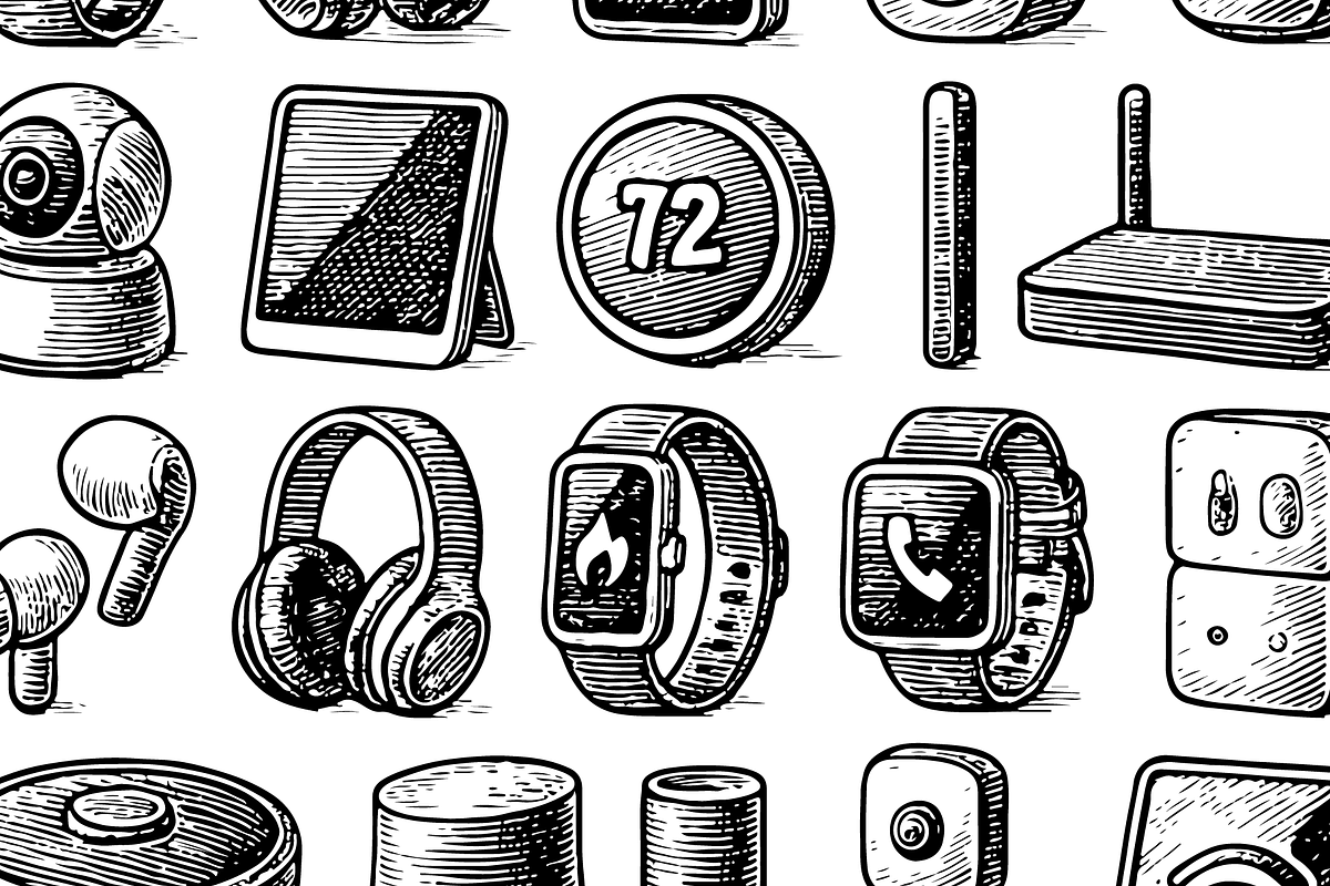 Smart Tech Gadgets Set, an Object Graphic by RT Studio (Photo 2 of 4)