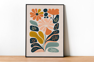 Modern Botanical Flower Art Print