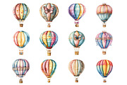 Pastel Hot Air Balloons, an Illustration by Design Market (Thumbnail 2 of 3)