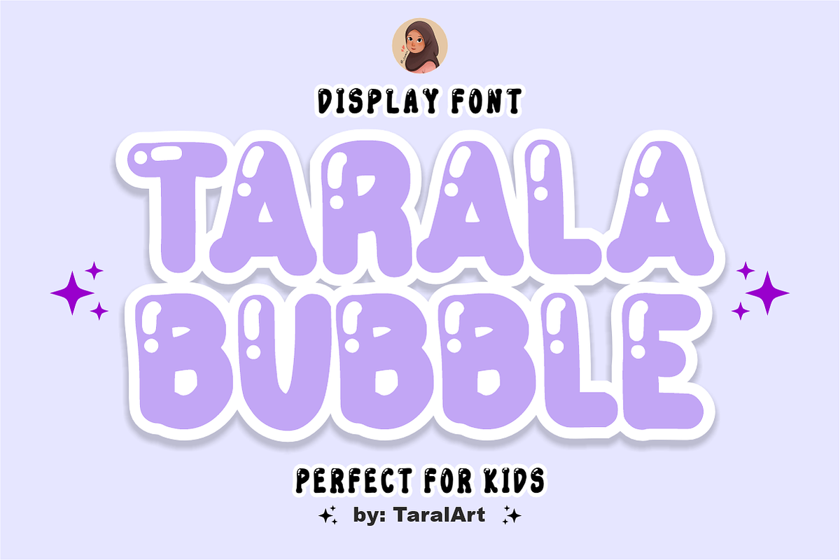 Tarala Bubble - Cute Bubble Font, a Handwritten Font by KiddoGlyphs Studio (Photo 1 of 5)