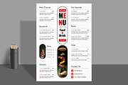Clean Food Menu Template, a Stationery Template by ContestDesign (Thumbnail 1 of 3)