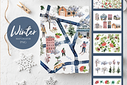 Christmas Watercolor Mega Bundle, a Decorative Illustration by Karma (Thumbnail 2 of 28)
