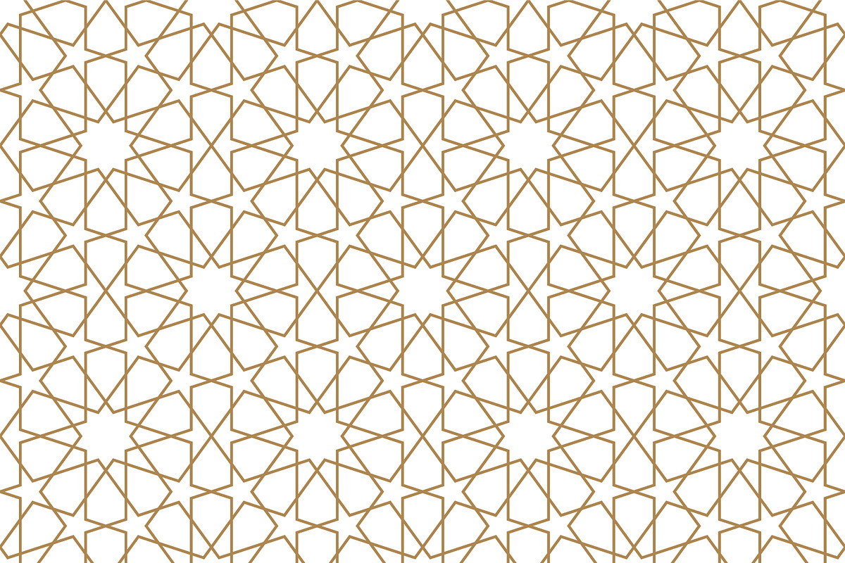 Seamless arabic geometric ornament., a Pattern Graphic by ALYOHA