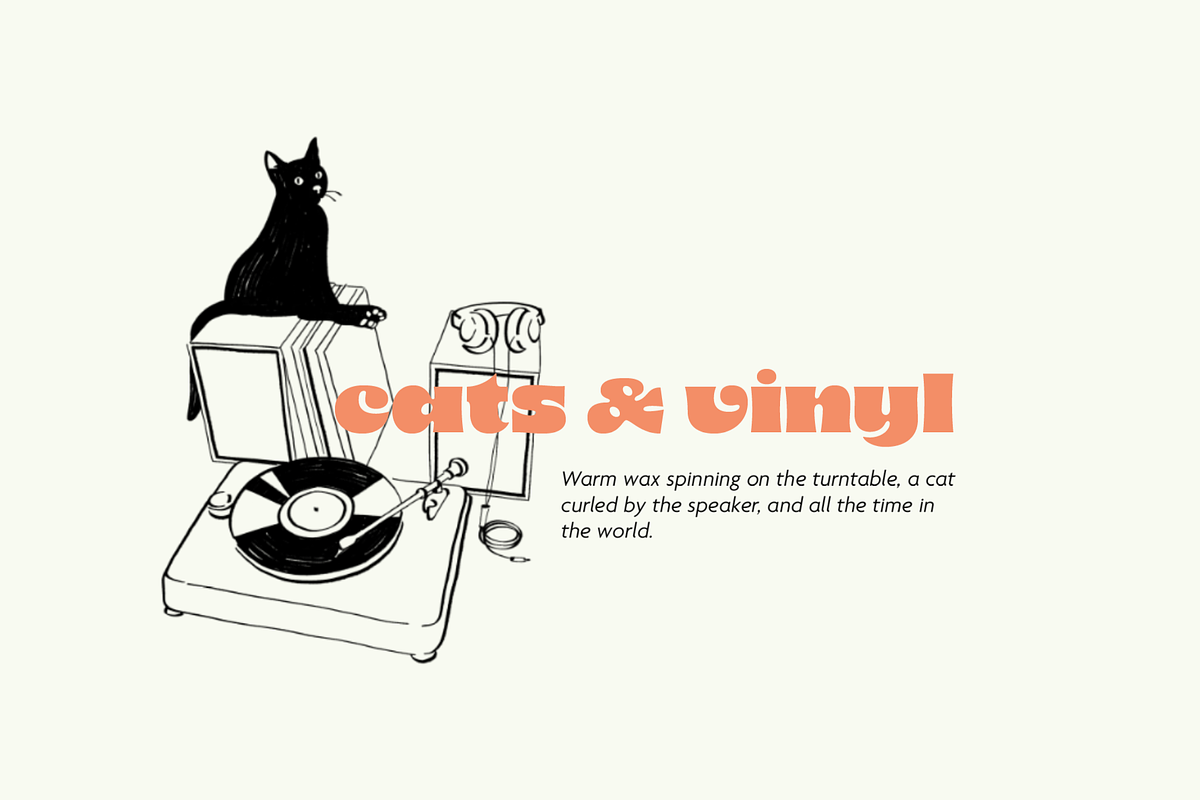 Vinyl Cat Illustration Bundle, a Decorative Illustration by Little Gremlin (Photo 2 of 7)