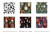 Garden Gnome Retro Art Style Pattern, a Pattern Graphic by karenfoleyphoto (Thumbnail 4 of 8)