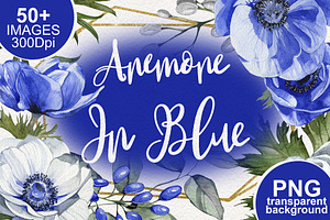 In Blue Anemone Design Set