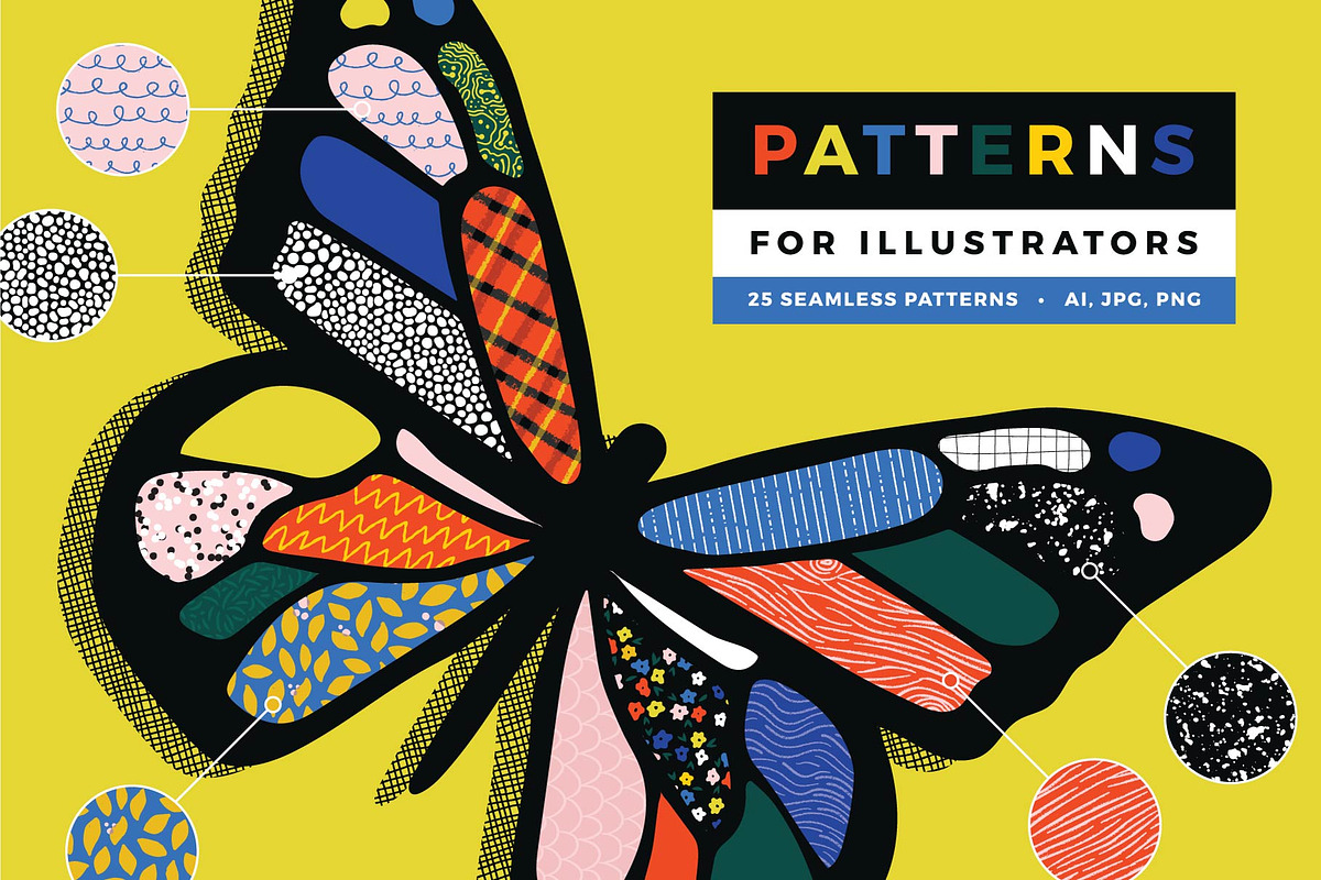 25 Patterns for Illustrators, a Pattern Graphic by Anugraha Design (Photo 1 of 8)