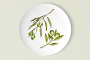 Adriatic Garden Watercolor Set, a Decorative Illustration by Aurella Art (Thumbnail 7 of 16)