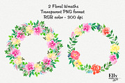 Watercolor Flower Clipart - Bohemian, an Illustration by Elly Studio (Thumbnail 3 of 7)