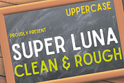Super Luna ( Clean & Rough), a Font by da_only_aan (Thumbnail 1 of 4)