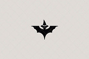 Bat Witch Icon, a Seasonal Illustration by Vectorium Studio (Thumbnail 1 of 3)