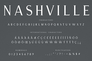 Nashville Elegant Serif Typeface