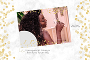 Gold confetti frames, photo overlay, a Texture Graphic by Palette Pursuit (Thumbnail 4 of 4)