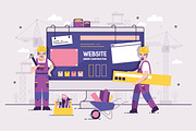 Website under construction concept, a Technology Illustration by Good Studio (Thumbnail 1 of 3)