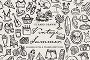 Summer Beach Vacation Doodle Bundle, a Seasonal Illustration by The October Creative (Thumbnail 3 of 13)