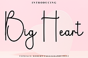 Big Heart, a Handwritten Font by InermediaSTUDIO (Thumbnail 1 of 8)