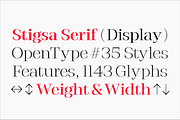 Stigsa Display Font Family, a Serif Font by Seniors (Thumbnail 2 of 15)