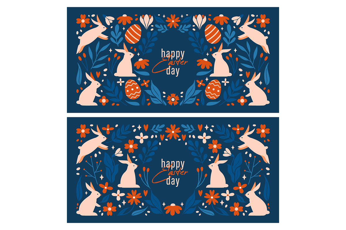 Happy Easter Day. Decorative Set., a Seasonal Illustration by Renberrry.Store (Photo 3 of 10)