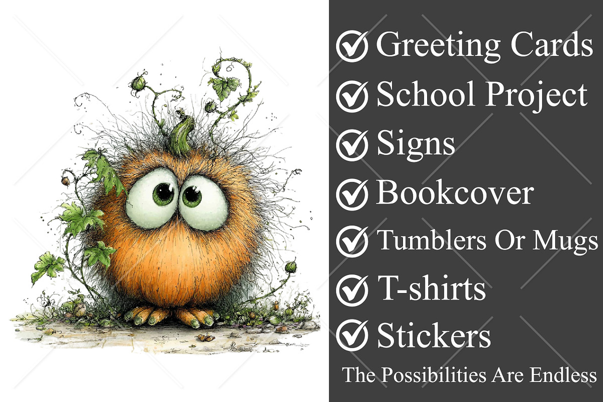 Whimsical Quirky Fall Pumpkin PNG, a Seasonal Illustration by Canvas Craft (Photo 3 of 10)