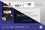 Luxury Product PowerPoint, a Presentation Template by Antstheme (Thumbnail 1 of 4)
