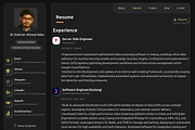 DarkGolden Customizable Portfolio, a React Template by skshahriarahmedraka (Thumbnail 9 of 13)