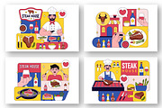 10 Steakhouse Illustration, a Food Illustration by denayunebgt (Thumbnail 3 of 4)