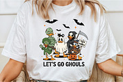Let's Go Ghouls,Goose Halloween Png, an Illustration by DreamCafeArt (Thumbnail 3 of 7)