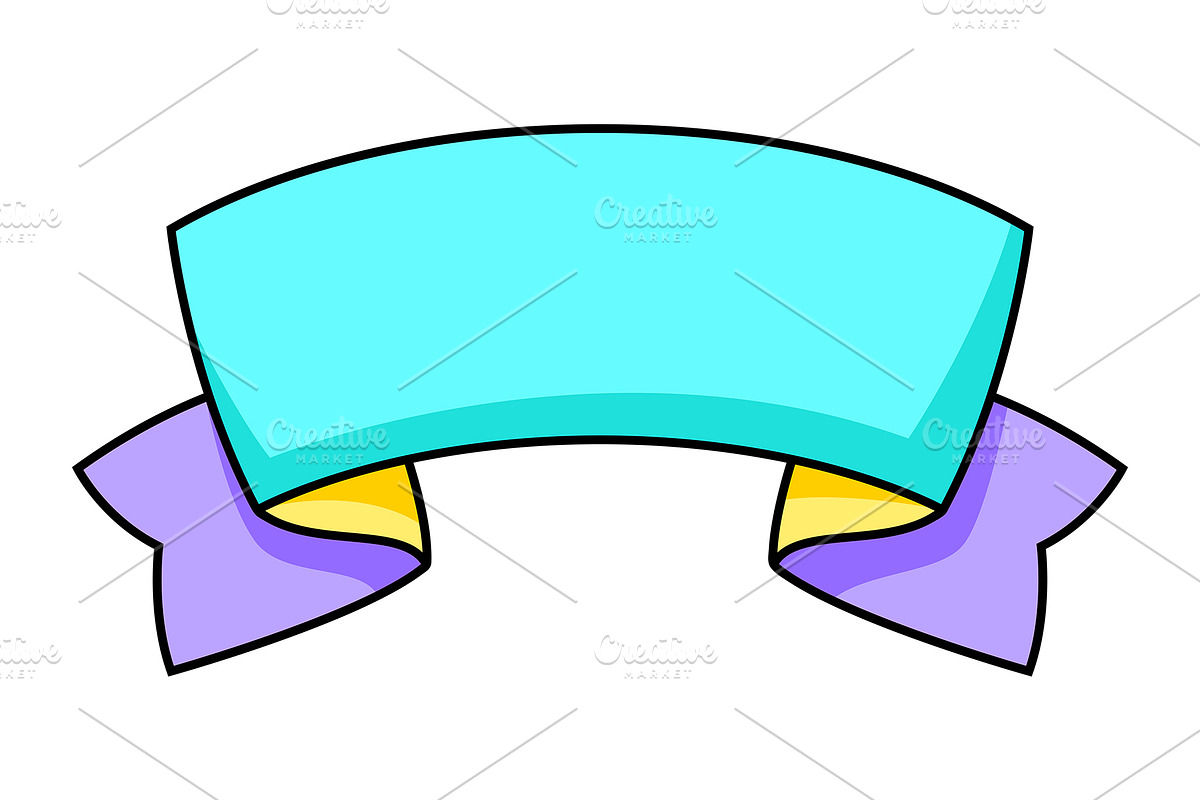 Abstract paper ribbon., a Decorative Illustration by incomible