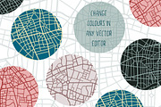 Map Pattern Set, a Pattern Graphic by Franzi draws (Thumbnail 4 of 5)