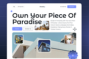Real Estate Landing Page Template, an UI Kit Template by nwdigitalstore (Thumbnail 1 of 4)
