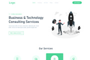 Business Consulting Template Design, a Landing Page Template by Neha Guleria (Thumbnail 2 of 2)