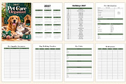 2027 Pet Care Organizer, a Stationery Template by Shumaya (Thumbnail 2 of 4)