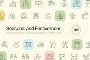 705 Seasonal and Festive Icon, an Outline Icon by Prosymbols (Thumbnail 1 of 14)