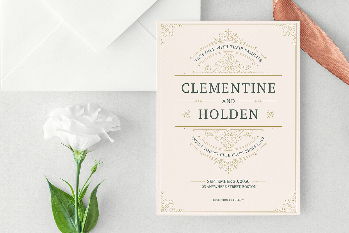 Wedding Invitation Canva Template, an Invitation Template by Vasya Kobelev (Photo 4 of 7)